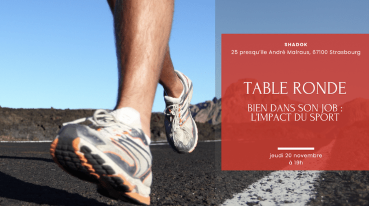 Ludovic Dietrich, le fondateur d’Endorphin, participera &agrave; la table ronde “Bien dans son job, l’impact du sport” &agrave; Strasbourg Ostwald